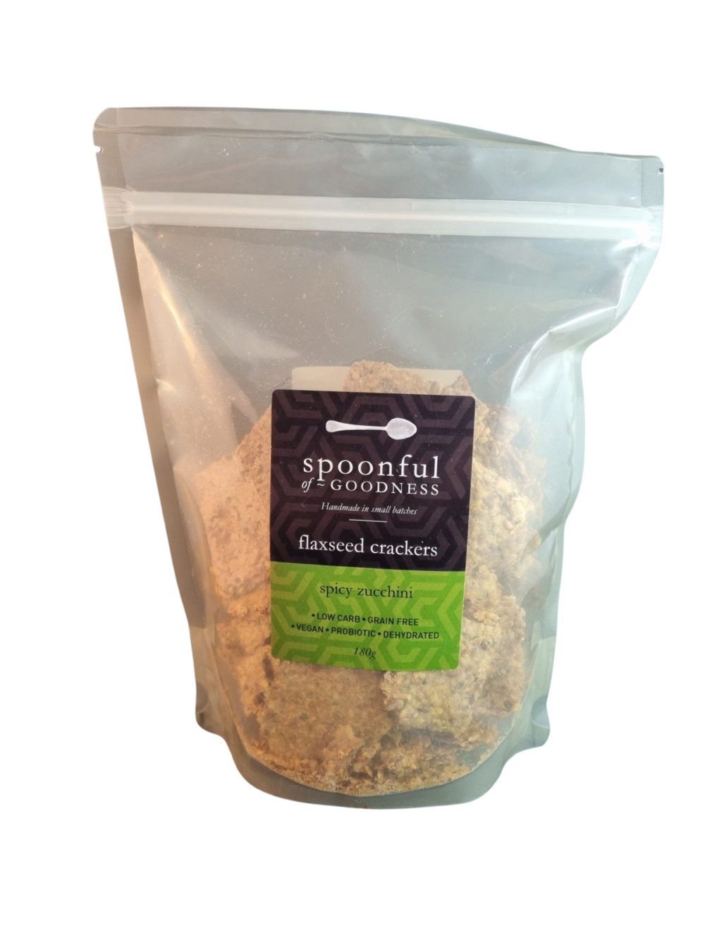 Zucchini Flaxseed Crackers, 180g